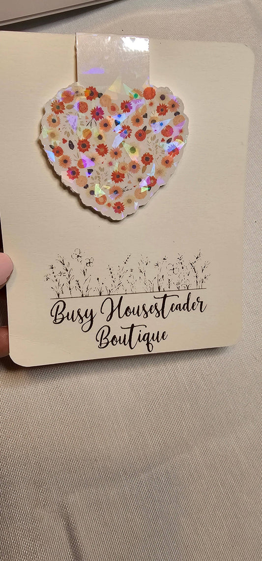 Flower Heart Magnetic Bookmark - Busy Housesteaders Boutique 