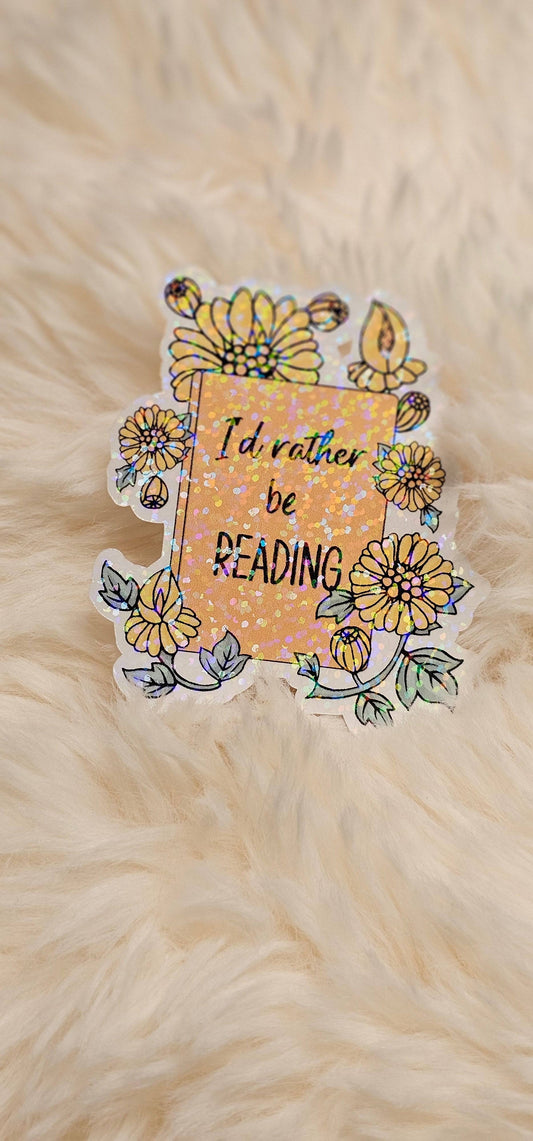 I'd Rather Be Reading Sticker - Busy Housesteaders Boutique 