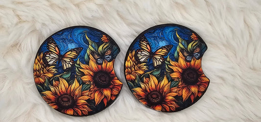 Sunflower Car Coaster - Busy Housesteaders Boutique 