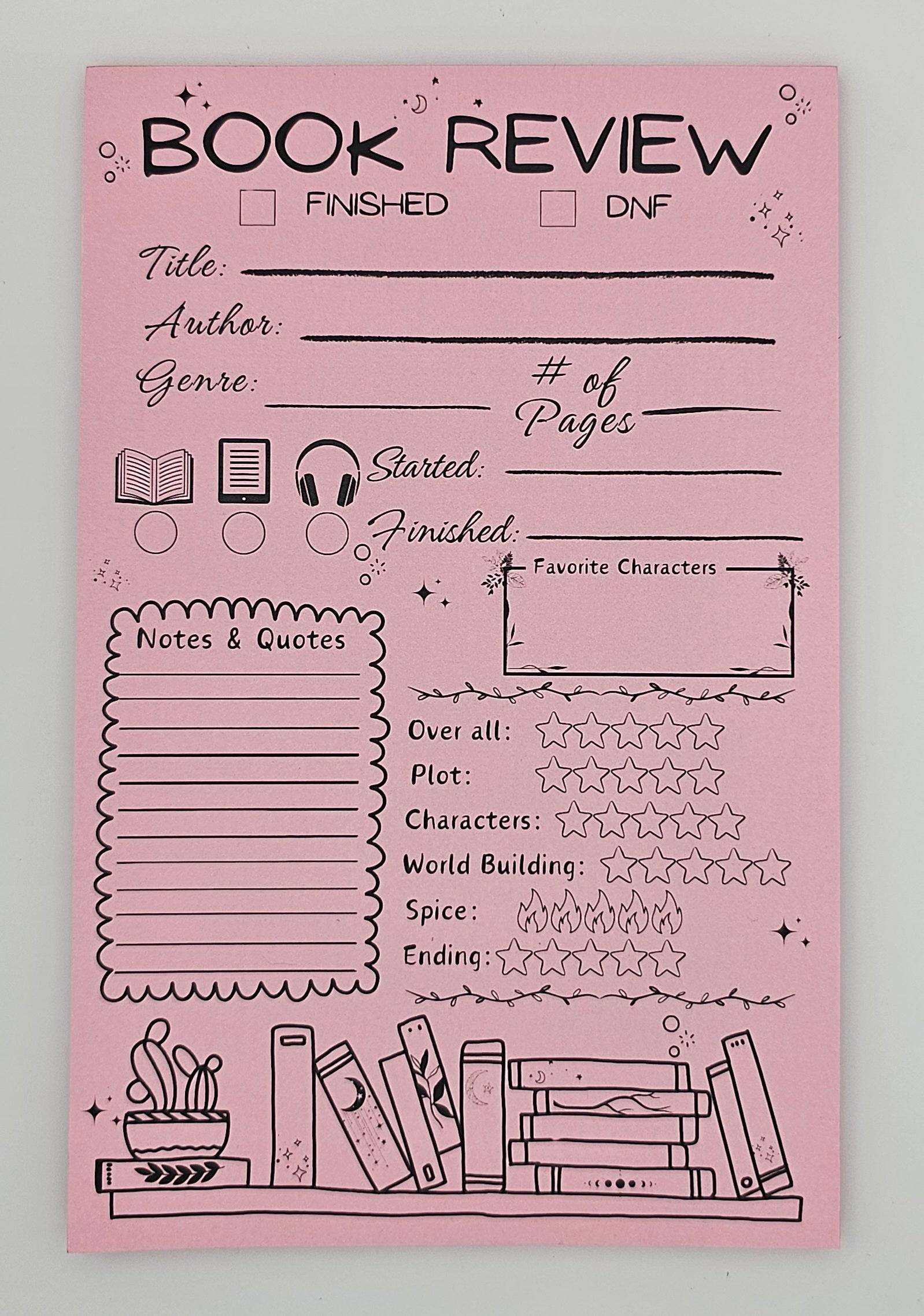 Book Review Pad - Busy Housesteaders Boutique 