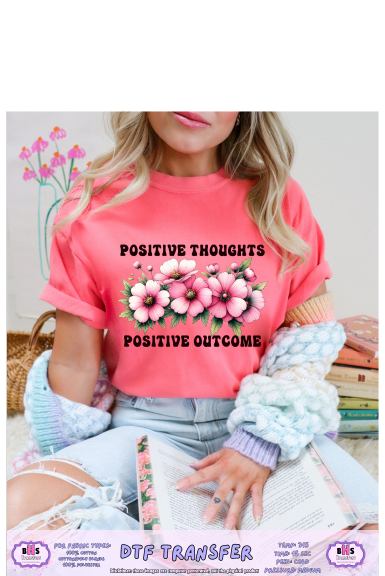 Positive Thoughts DTF Transfer