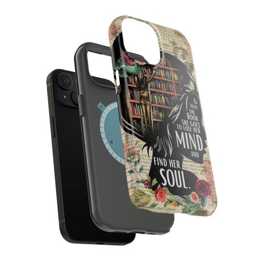 Beautiful Reader Themed MagSafe iPhone Case, Magsafe Phone Case, Book Lover, Lover of Books, Mag safe